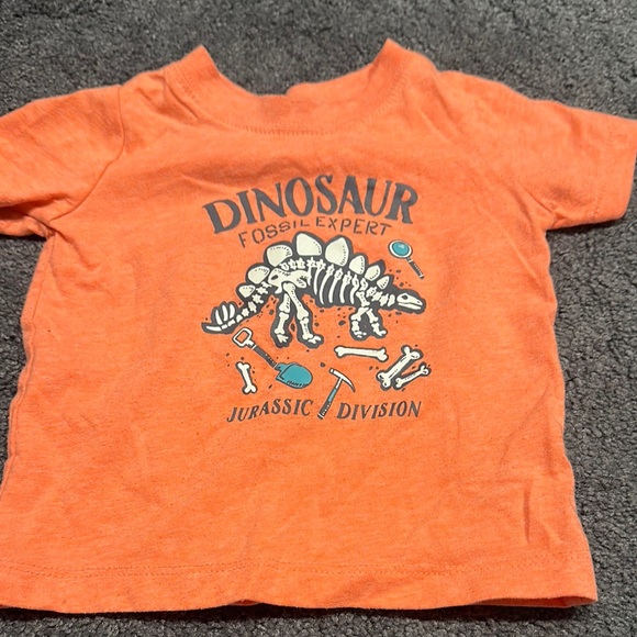 Carter's Other - Dinosaur Fossil Expert Orange Kids T-Shirt 12M 3LM